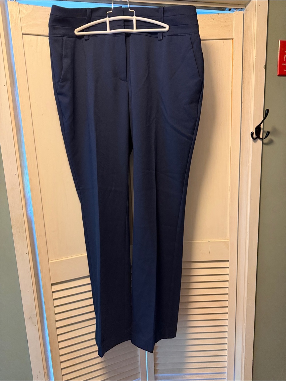 New York & Company Navy Boot Cut Dress Pants